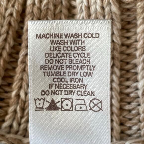 jh Collectibles Cardigan Tan Pastel Button Front Shawl Collar LG Trendy Preppy - Picture 8 of 8